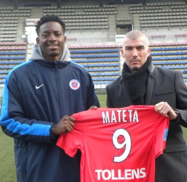 Jean-Philippe Mateta - photo site officiel de la Berrichonne de Ch&acirc;teauroux