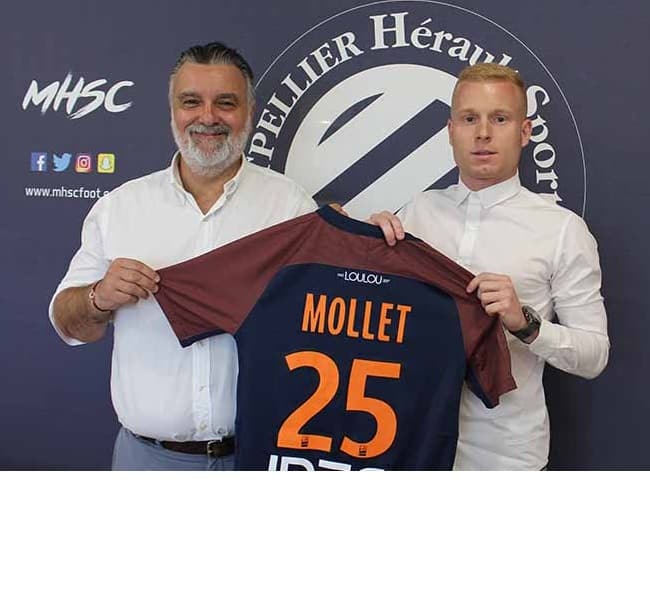 Maillot Domicile MONTPELLIER Florent MOLLET Maillot Domicile MONTPELLIER Florent MOLLET