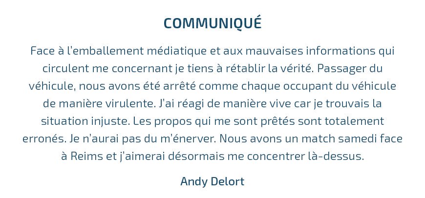 delort communiqué | AllezPaillade.com