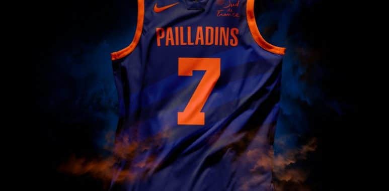 Maillot des pailladins de MOntpellier Basket.jpg