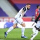 joie des joueurs du MHSC apres le but de Andy Delort (MHSC) FOOTBALL : LOSC vs MHSC - Ligue1 Uber Eats - 16/04/2021 JBAu | AllezPaillade.com