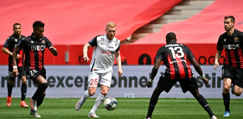 25 FLORENT MOLLET (MHSC) FOOTBALL : Nice vs Montpellier - Ligue 1 Uber Eats - 25/04/2021 FEP/Panoramic PUBLICATIONxNOTx | AllezPaillade.com