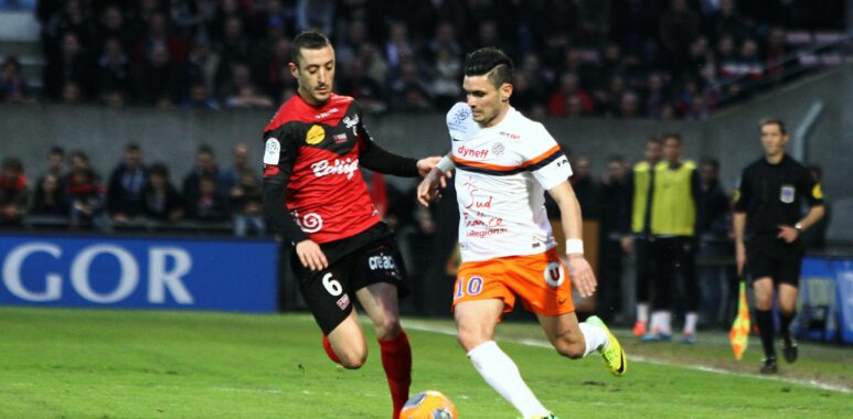 Remi Cabella mon Jonathan Martins Perreira gui FOOTBALL Guingamp EA vs Montpellier HSC Lig | AllezPaillade.com