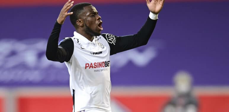 Stephy Mavididi (MHSC) FOOTBALL : LOSC vs MHSC - Ligue1 Uber Eats - 16/04/2021 JBAutissier/Panoramic PUBLICATIONxNOTxINx | AllezPaillade.com