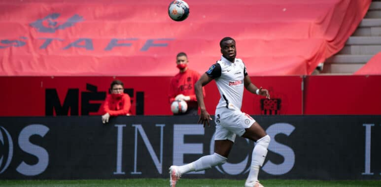 Stephy Mavididi (Montpellier FC) FOOTBALL : OGC Nice vs Montpellier - Ligue 1 Uber Eats - Nice - 25/04/2021 NorbertScane | AllezPaillade.com