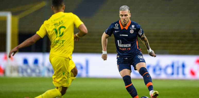 Mihailo RISTIC ( 7 - Montpellier ) - Ludovic BLAS ( 10 - Nantes ) - FOOTBALL : Nantes vs Montpellier - Ligue 1 - Nantes | AllezPaillade.com