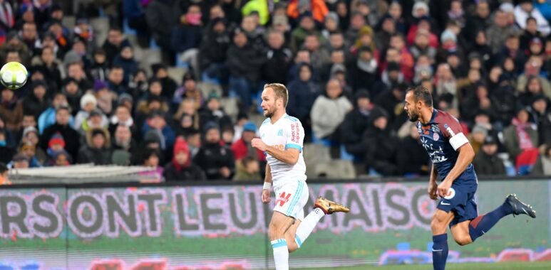 28 VALERE GERMAIN om 04 Vitorino HILTON mon FOOTBALL Montpellier vs Marseille Ligue 1 Conf | AllezPaillade.com