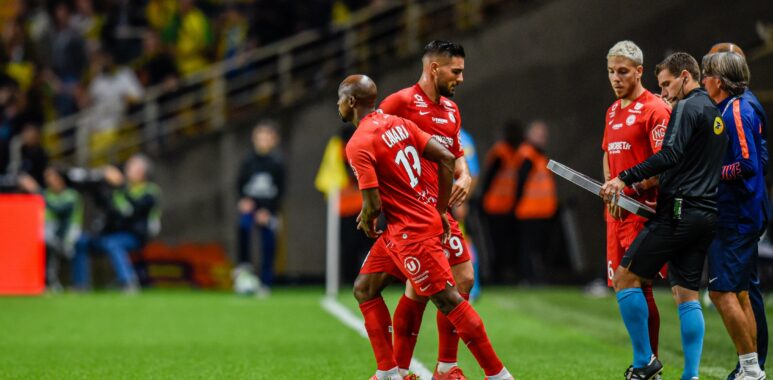 Souleymane Camara Montpellier DELORT Andy Montpellier FOOTBALL FC Nantes vs Montpellier | AllezPaillade.com
