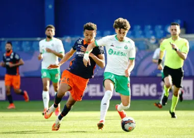Charles Abi (AS Saint Etienne) - Samy Benchamma (Montpellier FC) FOOTBALL : Montpellier vs Saint Etienne - Ligue 1 Uber | AllezPaillade.com