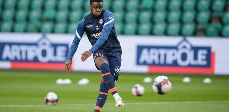 Stephy Alvaro MAVIDIDI ( 19 - Montpellier ) - Echauffement - FOOTBALL : Nantes vs Montpellier - Ligue 1 - Nantes - 23/05 | AllezPaillade.com