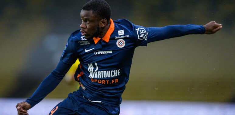 Attitude de Stephy Alvaro MAVIDIDI ( 19 - Montpellier ) - FOOTBALL : Nantes vs Montpellier - Ligue 1 - Nantes - 23/05/20 | AllezPaillade.com