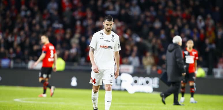 Damien Le Tallec (Montpellier) decu FOOTBALL : Rennes vs Montpellier - Ligue 1 - 08/03/2020 GwendolineLeGoff/Panoramic P | AllezPaillade.com