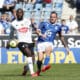 Dimitri Lienard (RC Strasbourg) Vs Bahoken (SCO Angers) FOOTBALL : RC Strabourg Vs SCO Angers - Ligue 1 - 08/08/2021 Mi | AllezPaillade.com