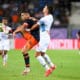 09 ANDY DELORT (MHSC) - 05 LEONARDO JULIAN BALERDI ROSA (OM) FOOTBALL : Montpellier vs Marseille - Ligue 1 Uber Eats - 0 | AllezPaillade.com