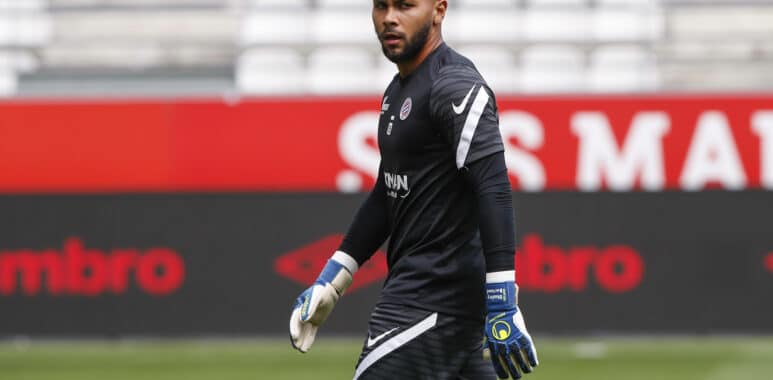 Dimitry Bertaud (MHSC) FOOTBALL : Reims Vs Montpellier - Ligue 1 - 15/08/2021 MichaelBaucher/Panoramic PUBLICATIONxNOTxI | AllezPaillade.com