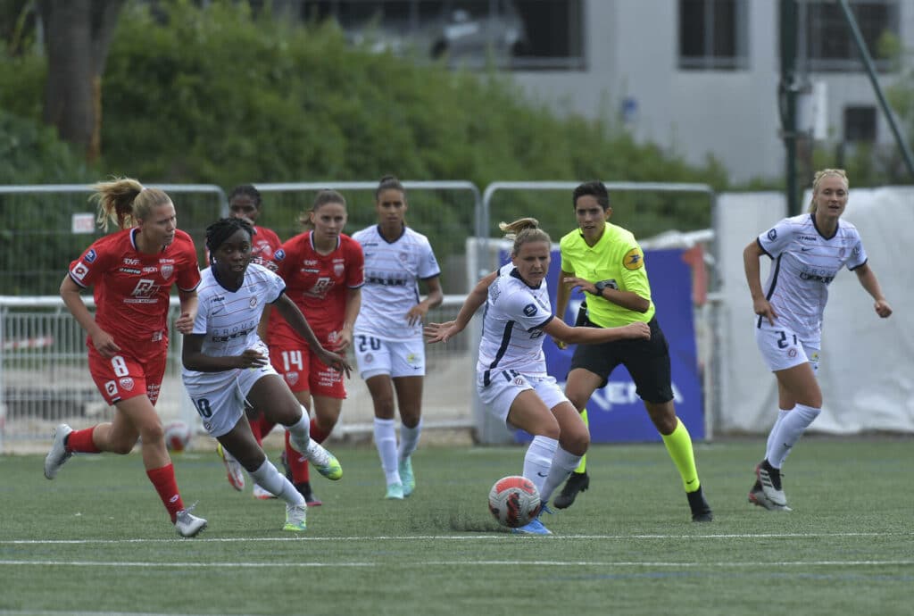 Ã quipe feminine montpelier FOOTBALL : Ligue 1 Feminine Dijon vs Montpellier 28/08/2021 MAO/Panoramic PUBLICATIONxNOTxIN | AllezPaillade.com