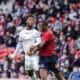 Elye WAHI ( 21 - Montpellier ) - Tiago Djalo ( 3 - LOSC ) - FOOTBALL : Lille vs Montpellier - Ligue 1 - Lille - 29/08/20 | AllezPaillade.com