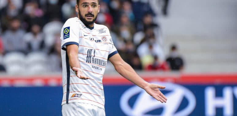 Attitude de Gaetan LABORDE ( 10 - Montpellier ) - FOOTBALL : Lille vs Montpellier - Ligue 1 - Lille - 29/08/2021 Federic | AllezPaillade.com