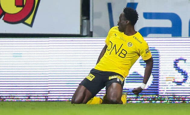 Eliteserien i fotball 2022: Lillestrom - Hamkam Lillestrom 20221113. Lillestroms Akor Jerome Adams jubler etter 2-1 unde | AllezPaillade.com