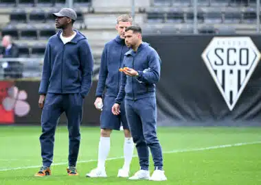Kouyaté Savanier Angers SCO v Montpellier Herault SC - Ligue 1 McDonalds 20242025 | AllezPaillade.com