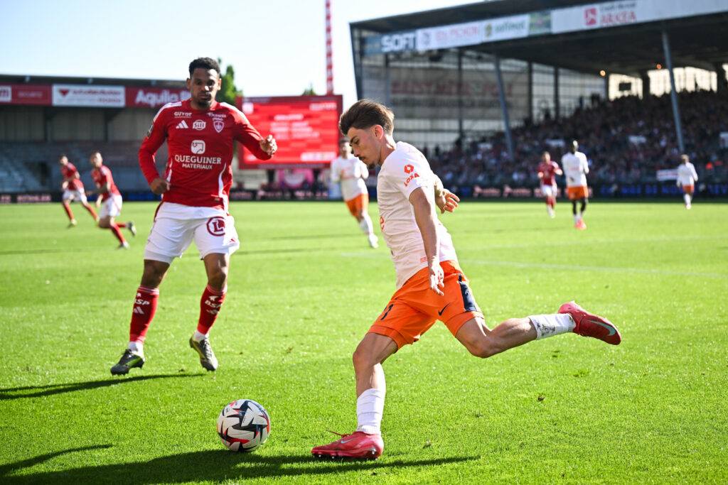 Mincarelli Stade Brestois 29 v Montpellier Herault SC - Ligue 1 MCDonalds 20242025 | AllezPaillade.com