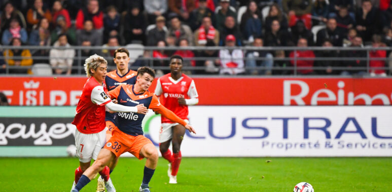 Guéguin Stade de Reims v Montpellier Herault SC - Ligue 1 MCDonalds 20242025 | AllezPaillade.com