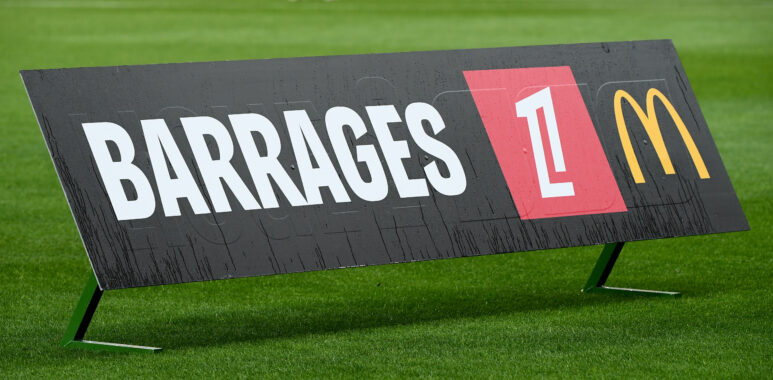 illustration barrages L1 L2 Stade de Reims v FC Metz - Playoffs Ligue 1 McDonaldsLigue 2 BKT 20242025 | AllezPaillade.com