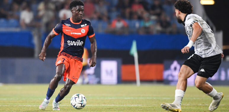 Nathanaël Mbuku Montpellier HSC v Red Star FC - Ligue 2 BKT 20252026 | AllezPaillade.com