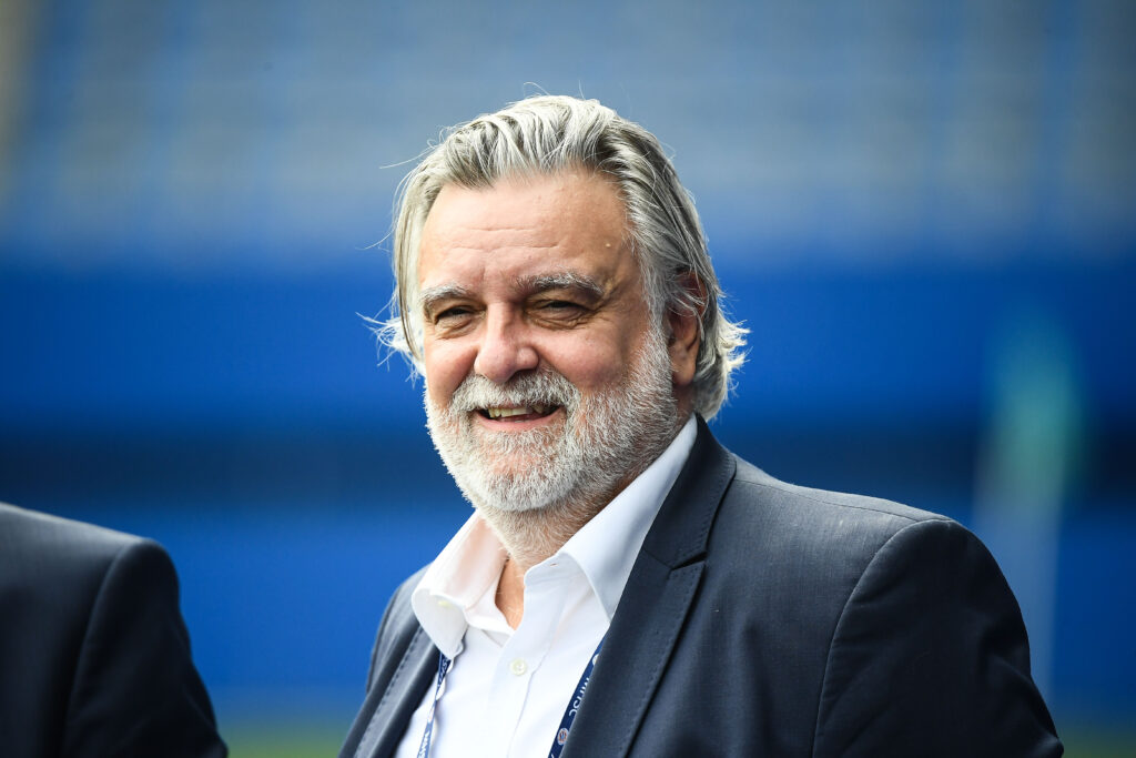Laurent Nicollin ESTAC Troyes v Montpellier Herault SC - Ligue 2 BKT 20252026 | AllezPaillade.com