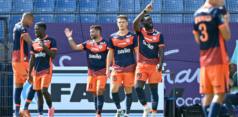 Julien Laporte Téji Savanier Alexandre Mendy Montpellier Herault SC v SC Bastia - Ligue 2 BKT 20252026 | AllezPaillade.com