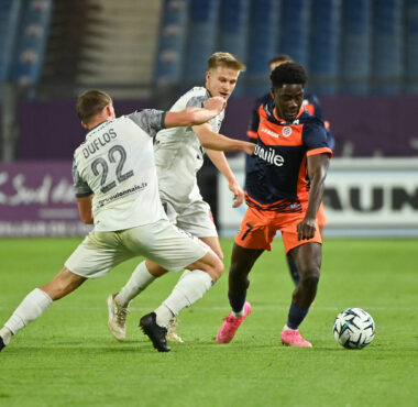 Nathanaël Mbuku Montpellier HSC v US Boulogne CO - Ligue 2 BKT 20252026 | AllezPaillade.com
