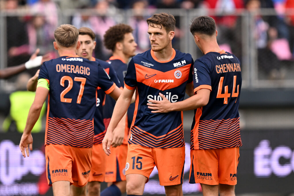 Laporte Omeragic Chennahi USL Dunkerque v Montpellier Herault SC - Ligue 2 BKT 20252026 | AllezPaillade.com