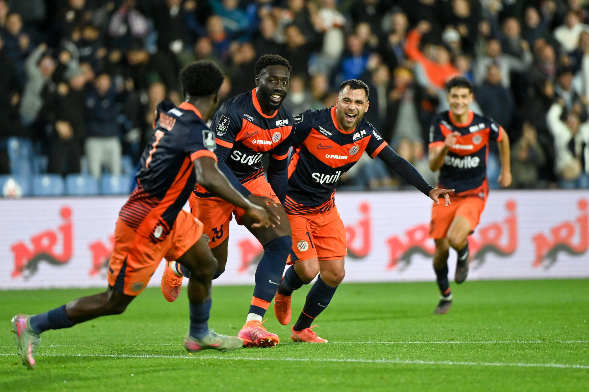 Alexandre Mendy Téji Savanier Montpellier HSC v Rodez Aveyron Football - Ligue 2 BKT 20252026 | AllezPaillade.com
