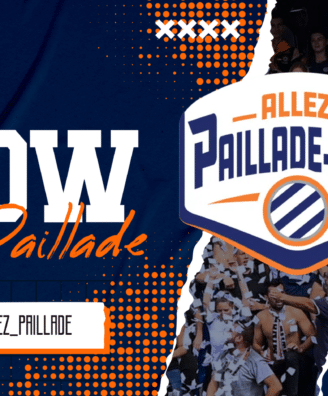 Banner promoting the Allez Paillade show with a bold 'SHOW' title, orange script 'Allez Paillade', Paillade.com shield logo, and the YouTube handle @ALLEZ_PAILL ADE.