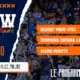 Promotional banner for a sports show with 'SHOW' and episode titles on orange torn-paper strips over a crowd background, plus a YouTube handle.