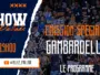 Promotional poster for a show: bold 'SHOW', orange accents, crowd photo, date 22 MAI 19H00, YouTube @ALLEZ_PAILLADE.
