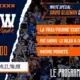 Promotional poster for 'Show Allez Paillade' with blue/orange torn-paper design and crowd background.